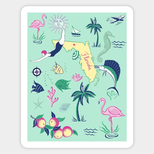 Florida Vacation Sticker by Ruby Ritz